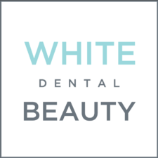 white dental beauty tooth whitening gel logo
